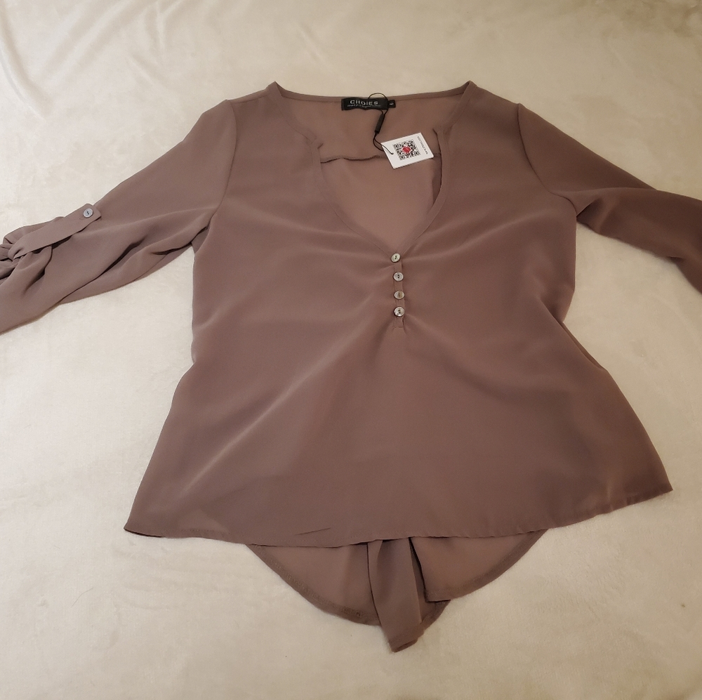 Cream/tan color blouse